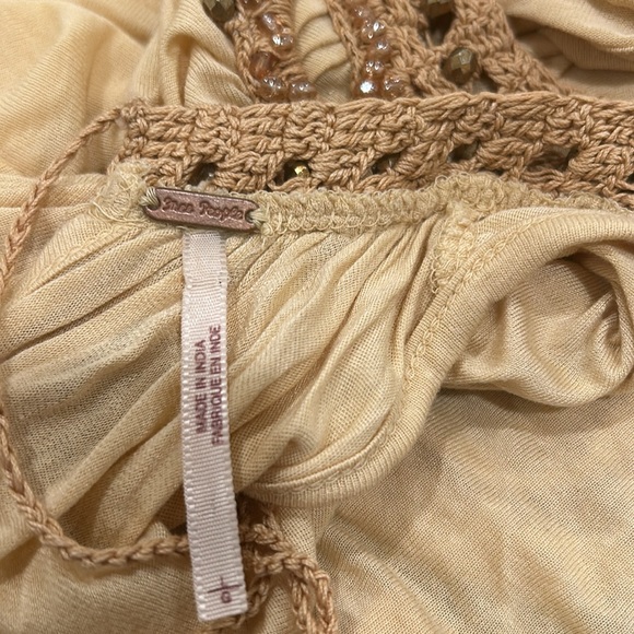 Free People Butter Yellow Beaded
Tunic Top - - Picture 6 of 6